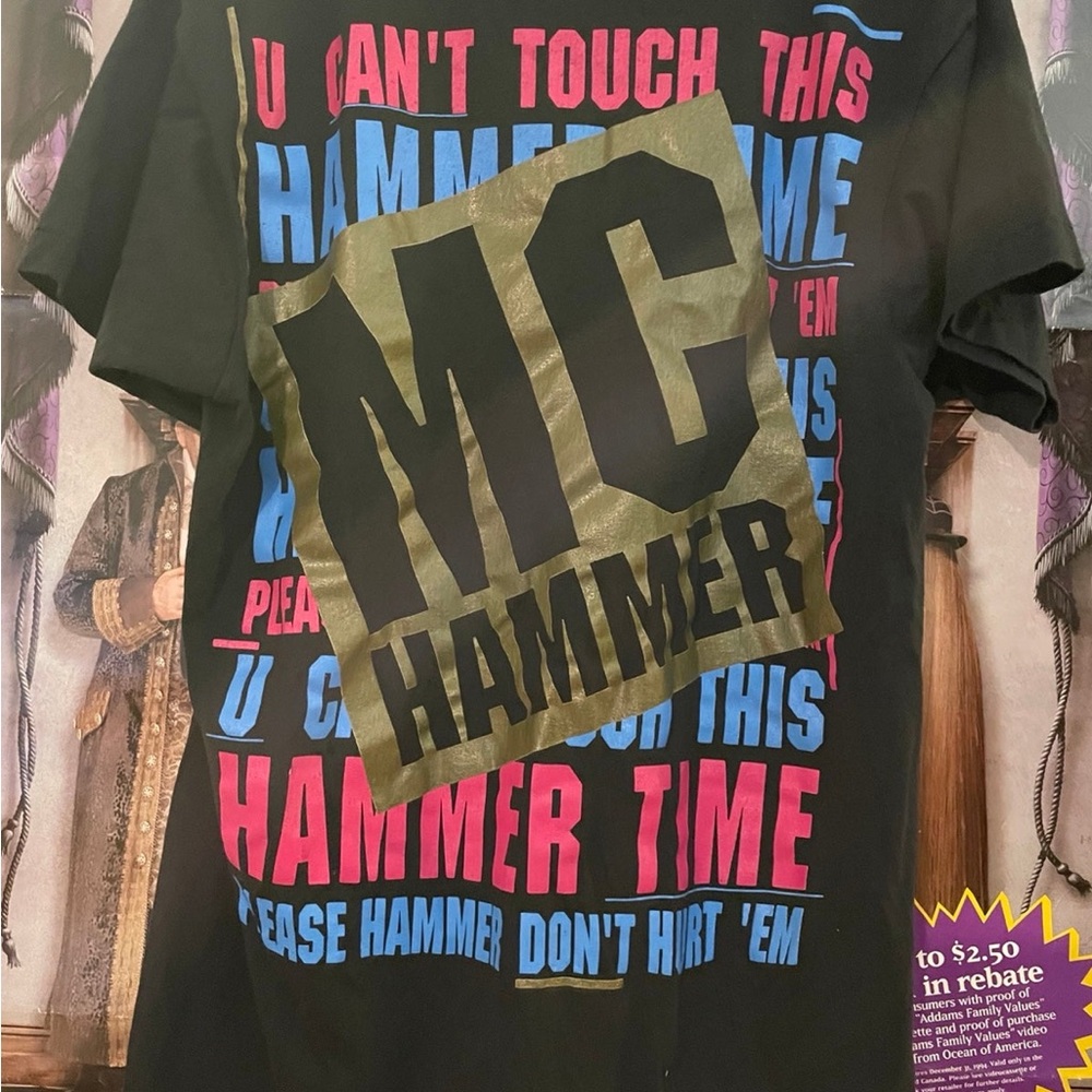 vintage mf hammer graphic tshirt AOP 1990 size xl - Picture 6 of 8